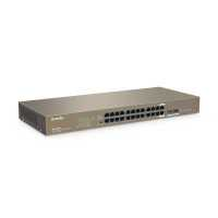 Коммутатор Tenda TEG1024F 24-port 10/100/1000Mbps + 2x SFP Rackmount Metal case